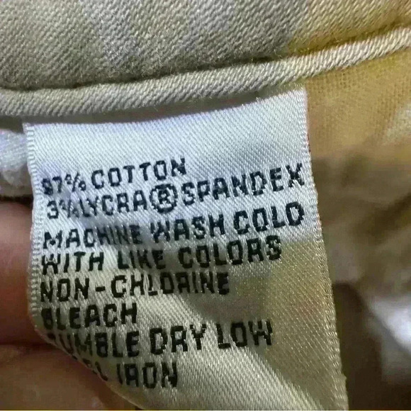 Vintage Talbots Straight Leg Stretch Khaki Pants Size 12 - Picture 7 of 11